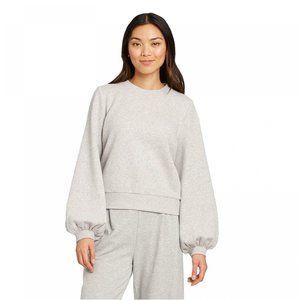 NWT French Terry Pullover Sweatshirt XL Gray